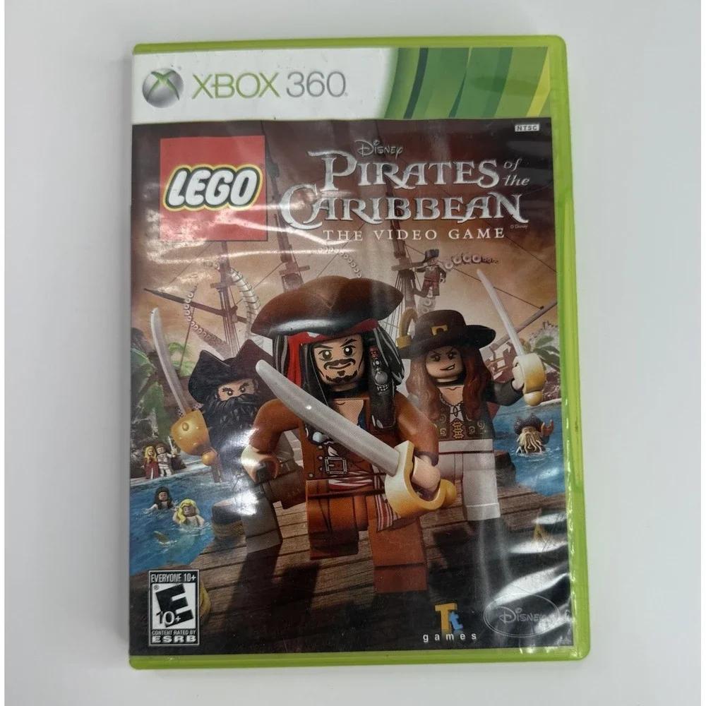 Disney Pirates of The Caribbean LEGO Xbox 360 Video Game With Manuel Untested